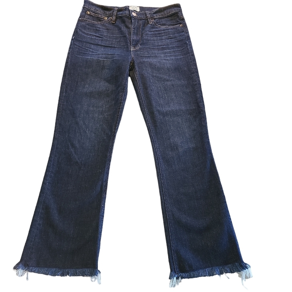 J. Crew Billie Demi Boot Crop jeans dark wash sz 28T